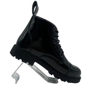 Custom Leather Motorcycle Boots Breathable Round Toe Boots For Men