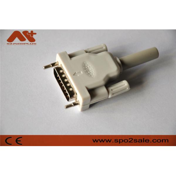 EKG connector compatible Bionet/Edan/Schiller 15pin 10-lead EKG cable with Grey color