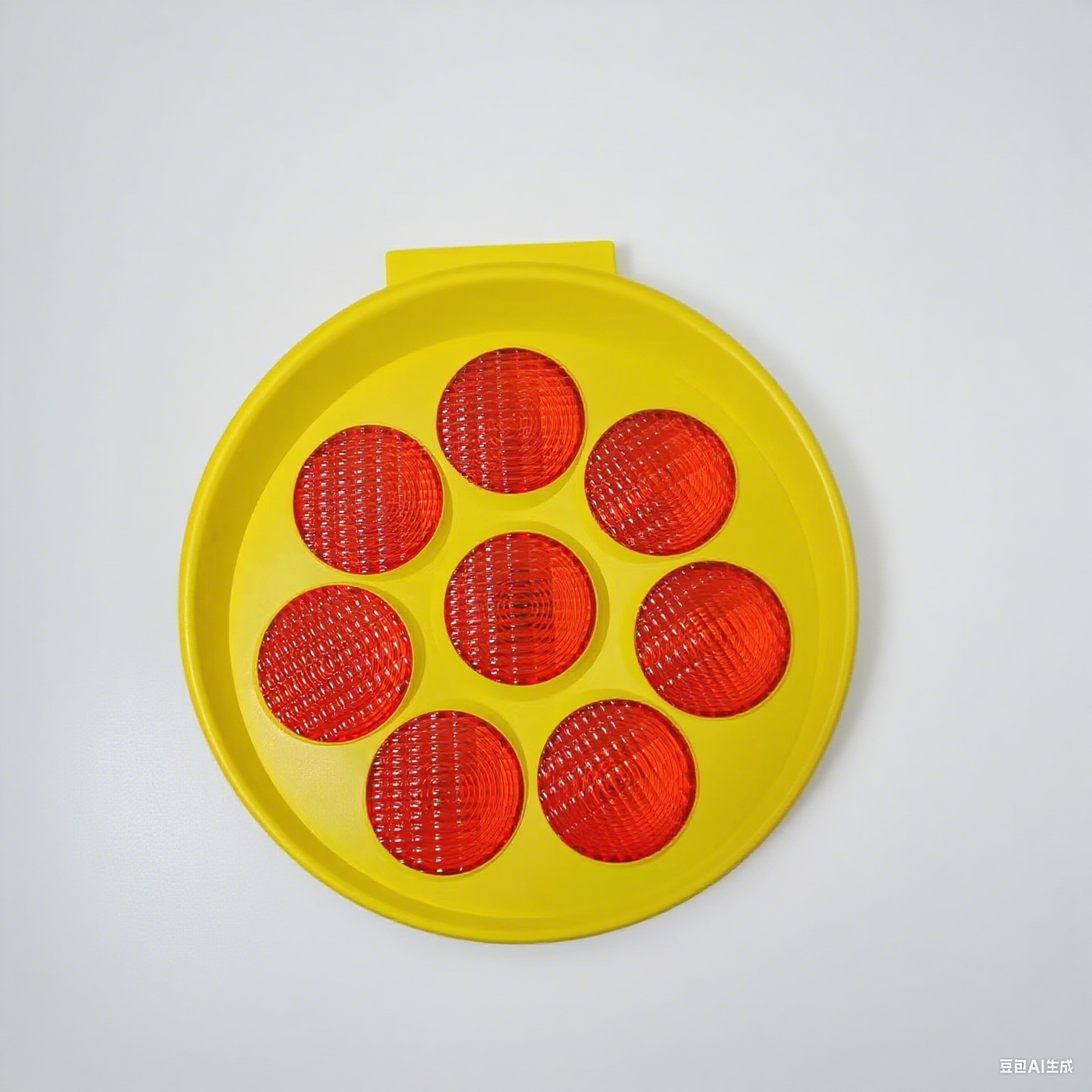 8pcs LED Flashing Saudi Arabic 390mm ROADSAFE Solar Sunflower Light Traffic Warning Light Yellow Traffic Sign Amber Light