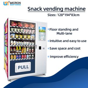 Intelligent Backend System Card Reader Snack Food Vending Machine With
