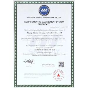 yixing xinwei leeshing refractory materials co.,Ltd Certifications