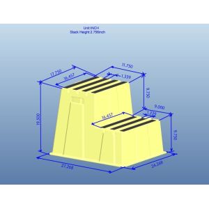 China XLS Plastic Heavy Duty Safety Two Step Step Stool on sale