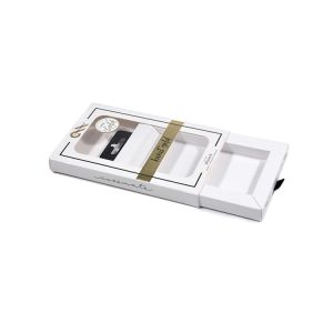 Custom Phone Case Packaging Box Printed White Window Boxes With Hang Hole