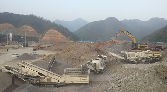 Buy Hongji Recycling mobile stone crushing plant for sale at wholesale prices