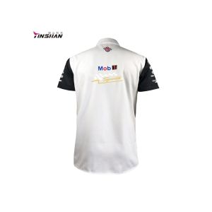 5. Customized Color Logo Custom Logo Sublimation Pit Crew Team Racing T-Shirt