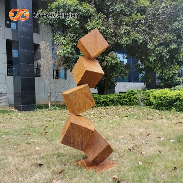 High Quality Large Rusty Art Craft Corten Steel Garden Metal Sculpture