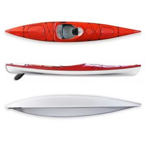 14'2" ST ABS Thermoformed Plastic Touring Sea Race Ocean Kayak Single Sit-In