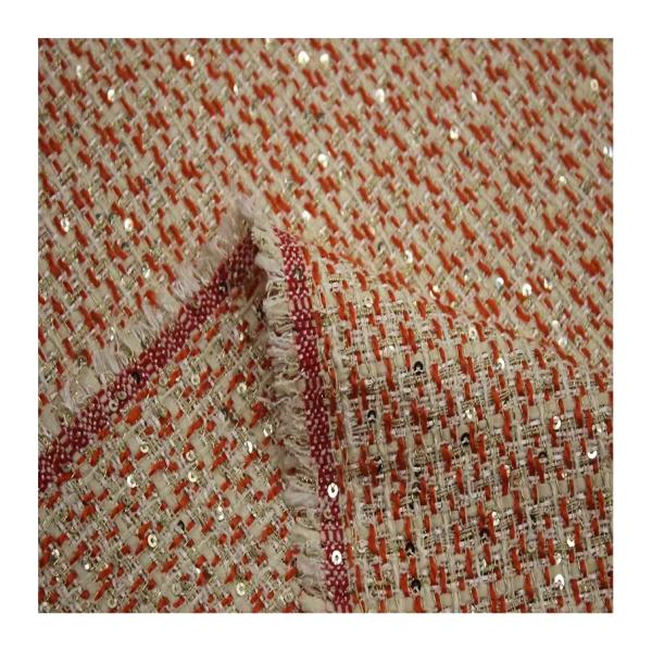 Buy Stock a Roll Wholesale Luxury New Design 100 Polyester Yarn Dyed Tweed Fabric for Autumn and Winter Women's Coat Clothing at wholesale prices