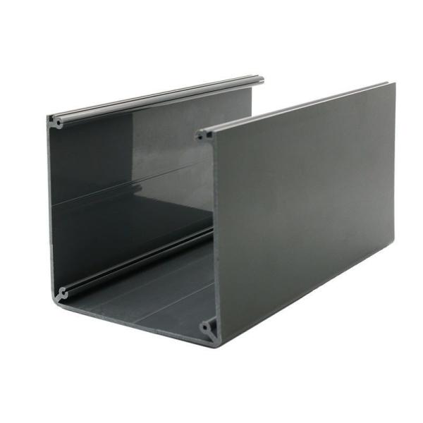 Buy PVC Profiles Black Tube ABS Sleeve Cover Extrusion Square Channel at wholesale prices