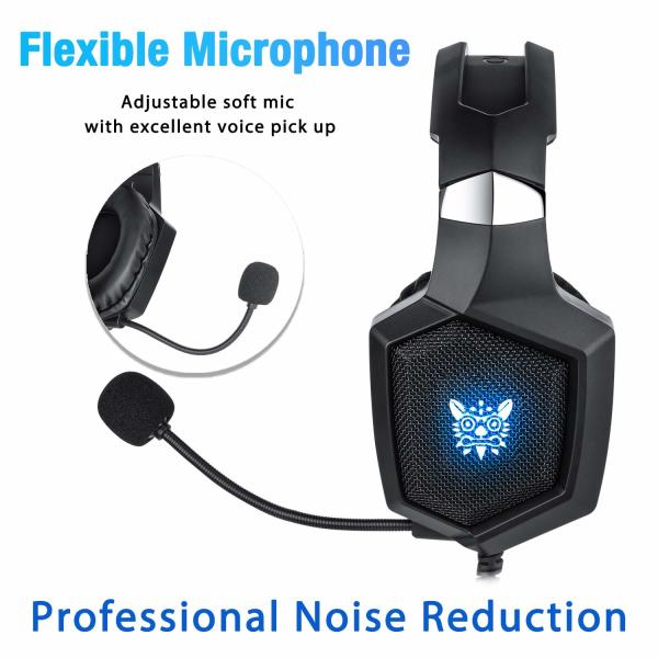 Noise Canceling 117dB 2.2m ONIKUMA K8 Wired Gaming Headset