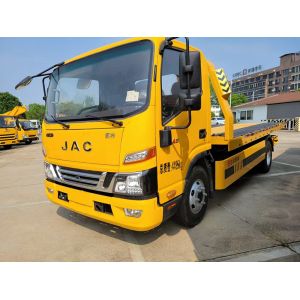 New Type JAC 4x2 Wrecker Truck Body With Hydraulic Cylinder Floor Standing Long