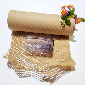 80gram Kraft 38CM*100M Honeycomb Packaging Paper Eco Friendly