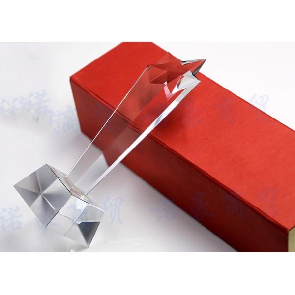 Buy Simple Design Engraved Glass Trophy , Team Champions Glass Trophy Cup at wholesale prices