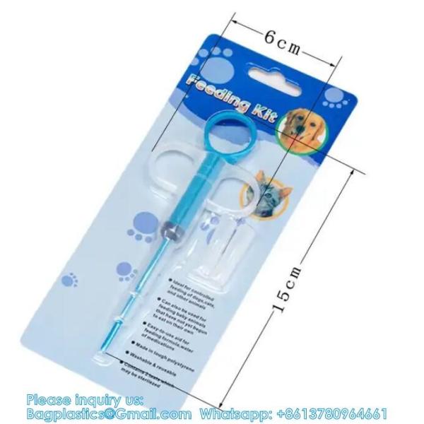 Dual Purpose Pet Pill Feeder Gun Pet Dog Cat Pill Gun Capsule Medication Syringe Medicine Syringe Feeding