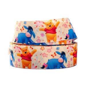 4cm printed polyester grosgrain ribbon