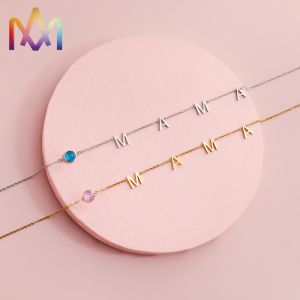 Plating Stainless Steel 26 Initial English Letter Necklace