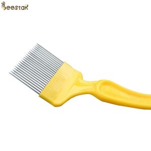 Orange Beekeeping Equipment Stainless Steel Needle Honey Uncapping Fork Hive