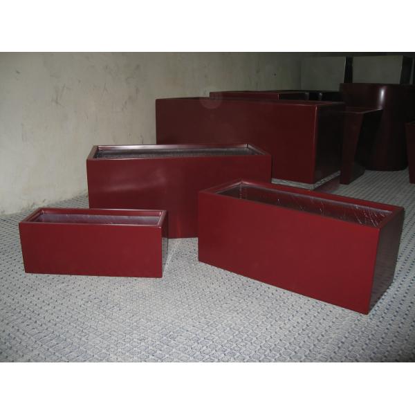 Large Stock Fiberglass Plant Pot Fiberglass Flower Planters Matte Glossy Finished