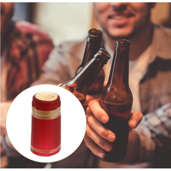 Glass Bottle Heat Shrink Capsule Custom Size For Straight Mouth Bottles