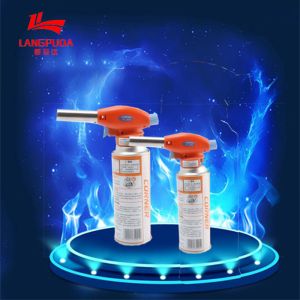 Red 17cm Cassette Gas Torch Burner , Portable Butane Gas Torch