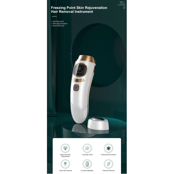 Freezing Point Laser IPL Hair Removal Epilator 990000 Flashes Home Use Portable Ice Cool Painless Hair Remove Device Dep