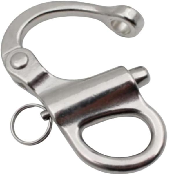 316 Stainless Steel Snap Hook 35mm for Hoisting Rope Suspension