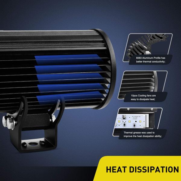 72 W 22 Inch Spot Flood Combo LED Light Bar , LED Off Road Driving Lights