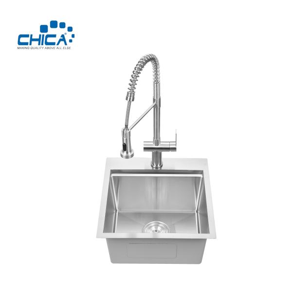 Buy Handmade House Single Bowl Kitchen Sink Stainless Steel Kitchen Sinks With Cutting Board at wholesale prices