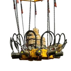 High Quality Round Pile Head Hydraulic Pile Breaker Installed On Excavator