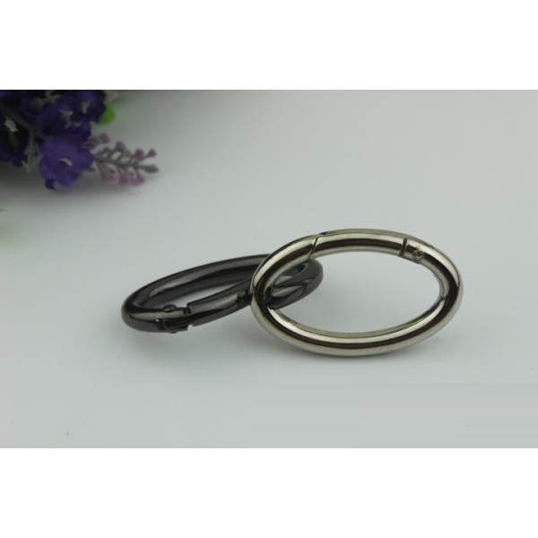 Good Quality Alloy 38 MM Hanging Brush Anti Brass Color Metal O Spring Gate Round Ring
