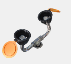 ANSI-Compliant Stainless Steel Combination Shower and Eyewash Station