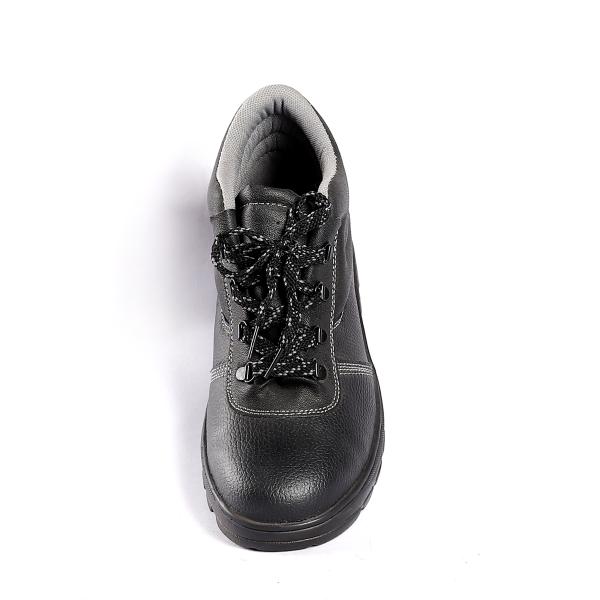 Anti Smash Slip Resistant Middle Cut Safety Shoes Leather Material Additional Features