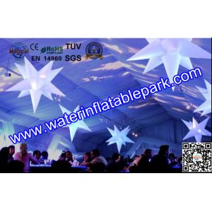 Illuminated Night Club Decoration Inflatable LED Lighting Star FOR Event