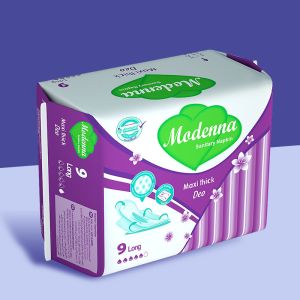 Natural Organic Disposable Sanitary Napkin Eco Friendly 100% Cotton Sanitary