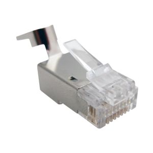 8 Pin Shielded Rj45 Connector , Lan Cable Connector Cable Network Accessories