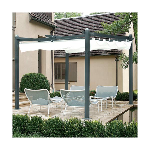 Buy Polyester SunshadeFreestanding Aluminium Pergola With Sides PG01 PG02 Powder Coated at wholesale prices