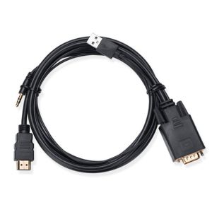 Copper Center Conductors HDMI Monitor Cable Chrome - Plated Zinc Alloy Housing