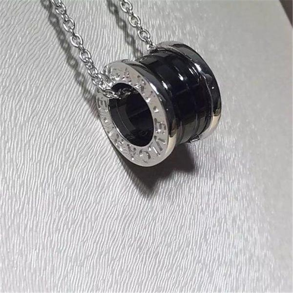 B Luxury jewelry factory high-quality necklace 18k gold white gold yellow gold rose gold Black ceramic inlay necklace