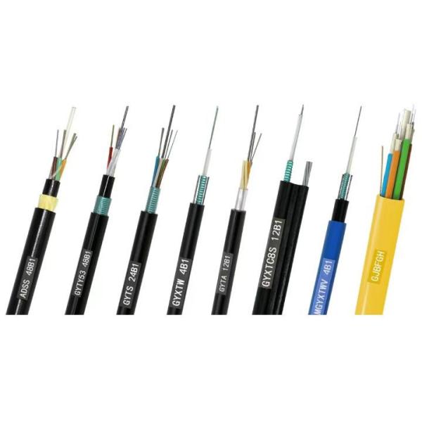 Outdoor GYTA33 Steel Wire Fiber Optic Cable 2-288 Core 25D 12.5D for Underwater Crossings