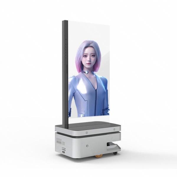 Front view of 55-inch OLED transparent display