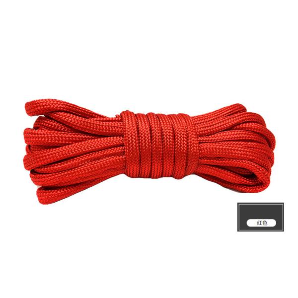 Colorful Orange Nylon Rope ISO9001 Double Braided Polyester Rope
