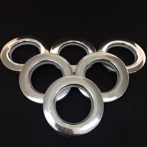 Silver White 5mm Thickness Mesh Drapery Rod Rings