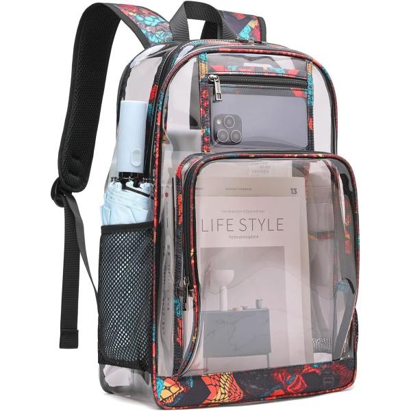 Buy Clear Backpack Heavy Duty Kids Backpacks for Boys Clear Bookbag Stadium Approved Transparent Bags at wholesale prices