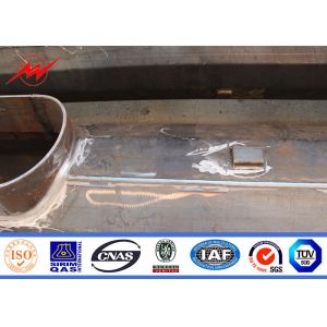 Endurable Round Hot Dip Galvanized Steel High Mast Light Pole For Square