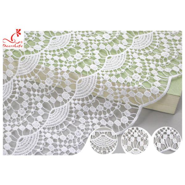 Bangladesh Water Soluble Venice Guipure Lace Trims With Scalloped Edge For Pants