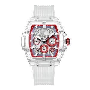 12mm Gents White Plastic Watch 3atm Lcd Quartz Watch OEM