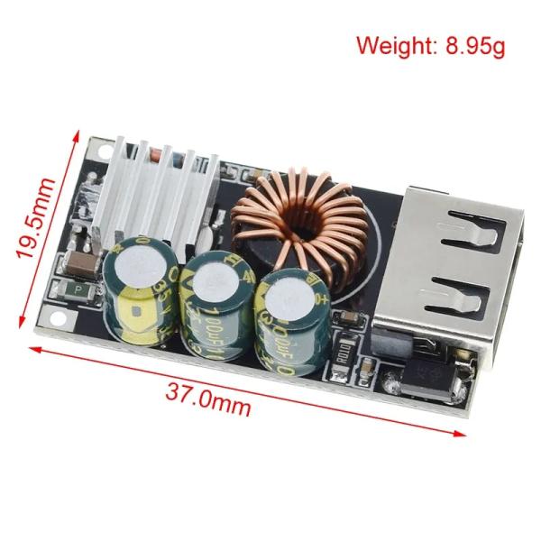 Emergency Mobile Phone Charging with QC3.0 DIY Fast Charger Board and 24W Power Supply