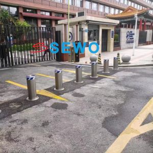 Automatic Bollards for Vehicle Control , Crash-Rated Hydraulic Retractable