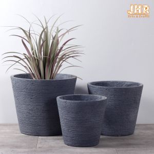 Clay Pots Outdoor Flower Pots Gray Pot Planters MGO Plant Pots Gardening Pots