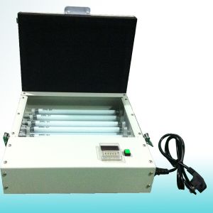 Mini screen printing exposure unit for steel plate